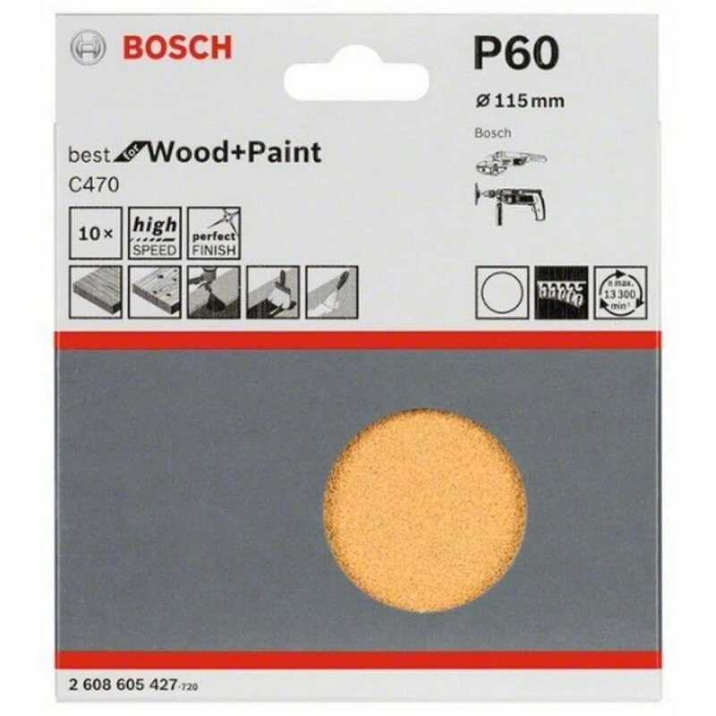 Royal Tools - 50 Pcs P60 sand paper 150mm