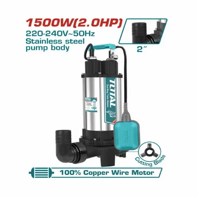 Royal Tools - Sewage submersible pump 1500W