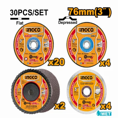 Royal Tools - 30 PCS Cutting and grinding disc set