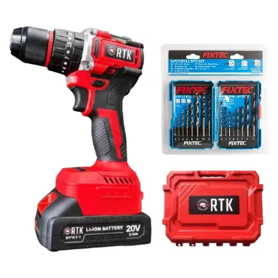 Royal Tools - مجموعة دريل حفر 20 فولت مع اكسسوارت الحفر