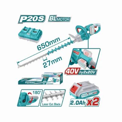 Royal Tools - 650مم شاذبة شجيرات لاسلكية 20 فولت 