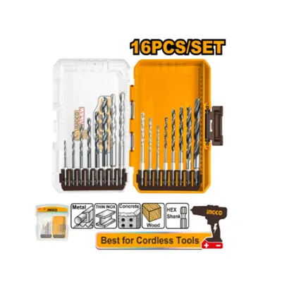 Royal Tools - 16 Pcs metal, multifunction drill, and wood drill bits set