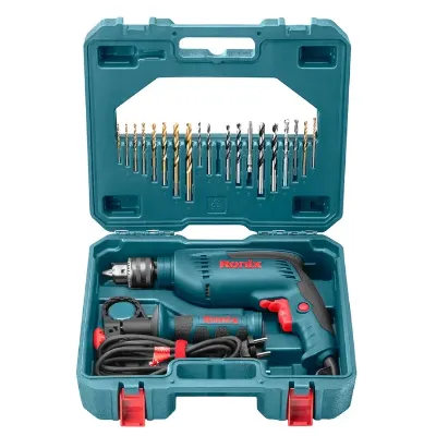 Royal Tools - 13mm Impact drill variable speed  with drill bit set 850watts	