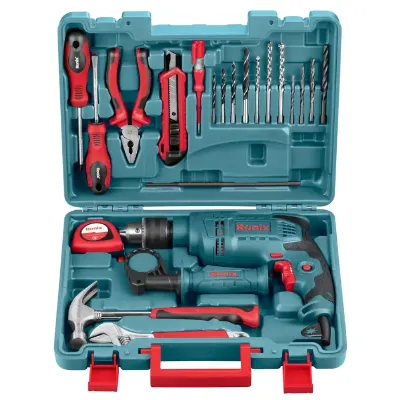 Royal Tools - Impact drill set with accessories 650watts 13mm	