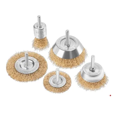 Royal Tools - 6mm shank crimped wire brush set