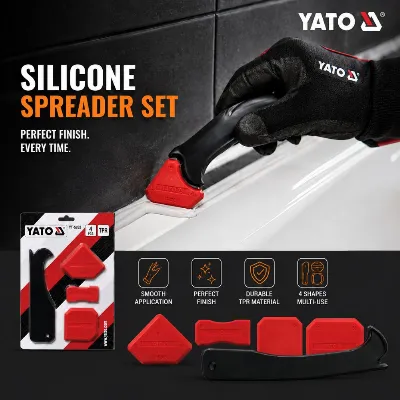 Royal Tools - Scrapers For Silicone With Cutter 4pcs