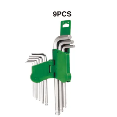 Royal Tools - 9-Pc Long Arm Ball Point Hex Key Wrench Set | ¹ᐟ₁₆ to  ⅜