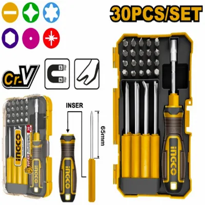 Royal Tools - 30 قطعه مجموعة رؤوس مفكات قابلة للتبديل