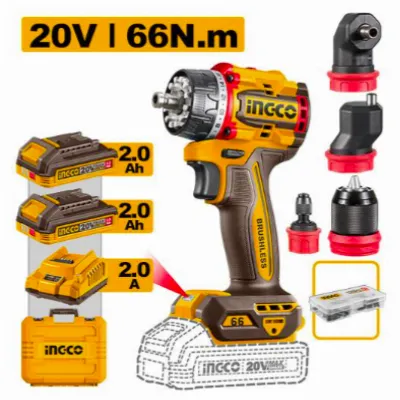 Royal Tools - مثقاب متعدد الرؤوس لاسلكي 20 فولت 66n.m
