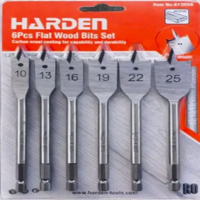 Royal Tools - 6Pcs Flat Wood Drilling Bits Set